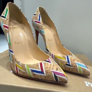 Christian Louboutin Colorful Cork Heels